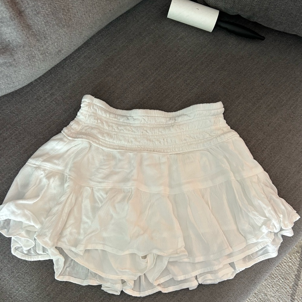 Garage Ivory Textured Skirt